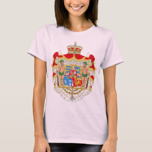 Vintage dänisches königliches Wappen Dänemarks T-Shirt