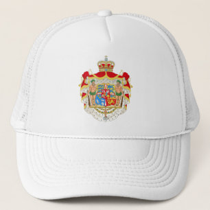 Vintage dänisches königliches Wappen Dänemarks Truckerkappe