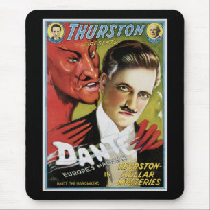 Vintage Dante, Europas Magier-Magieposter Mousepad