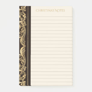 Vintage Dark Academia Buchabdeckung Post-it Klebezettel
