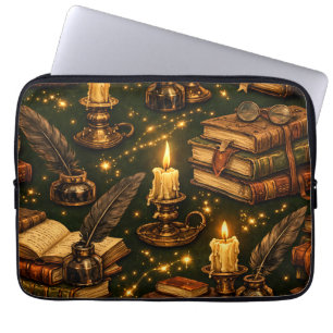 Vintage Dark Academia Magiebücher Laptopschutzhülle