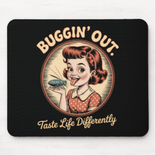 Vintage Dark Humor Bug Licker Retro Lustiger Spruc Mousepad