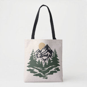 Vintage Darstellung der Berglandschaft