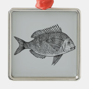 Vintage Darstellung der nautischen Seekunst Ornament Aus Metall