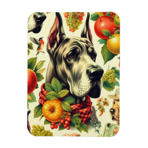 Vintage Darstellung des großen Dan Dog Magnet