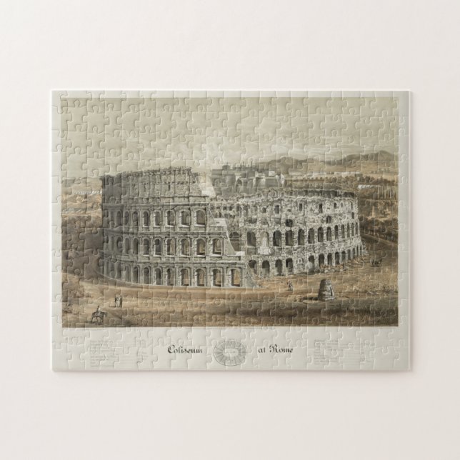 Vintage Darstellung des römischen Kolosseums (1872 Puzzle (Horizontal)