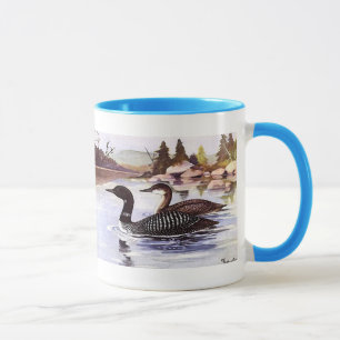 Vintage Darstellung einer Naturlandschaft Tasse