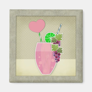 Vintage Darstellung Magnet