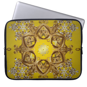 Vintage Darstellung. Symbol der Feier. Chris Laptopschutzhülle