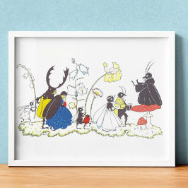 Vintage Darstellung von Else Wenz Vietor Poster