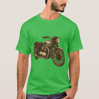 Vintage Darstellung von Motorrädern T-Shirt