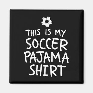 Vintage Das ist mein Fußball-Schlafanzug-Shirt Lus Magnet