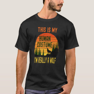 Vintage Das ist mein menschliches Kostüm, ich bin T-Shirt