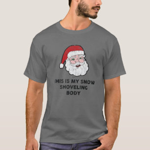 Vintage Das ist mein Schneeschaufel-Körper Santa C T-Shirt