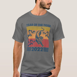 Vintage Das Jahr des Tigers Chinesisches Horoskop  T-Shirt