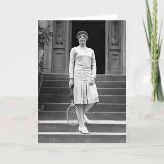Vintage das Tennis-Mode Zwanzigerjahre Frauen Karte