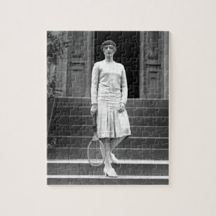 Vintage das Tennis-Mode Zwanzigerjahre Frauen Puzzle