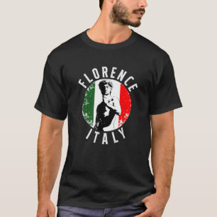 Vintage-David-Skulptur in Florenz Toskana mit I T-Shirt