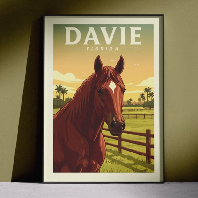 Vintage Davie Florida Poster (Von Creator hochgeladen)