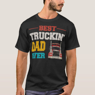 Vintage Day Best Truckin Papa je Geschenk Vintage  T-Shirt