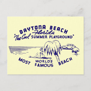 Vintage Daytona Beach Postkarte