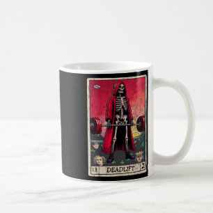 Vintage Deadlift Skelett Halloween Gym Witze Gewic Kaffeetasse