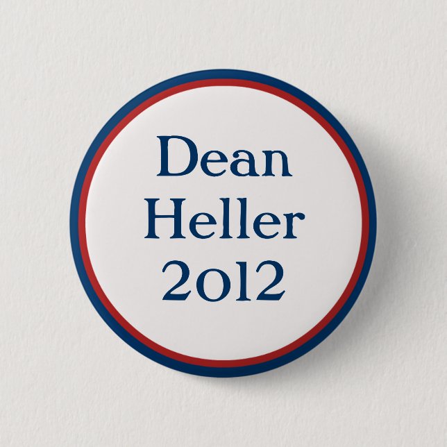 Vintage Dean Heller Anstecker Button (Vorderseite)