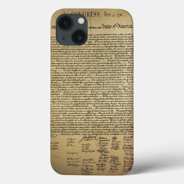 Vintage Declaration of Independence Case-Mate iPhone Hülle (Rückseite)