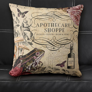 Vintage-Decoupage-Collage-Apotheke Kissen