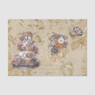 Vintage Decoupage Steampunk Hochzeit Seidenpapier
