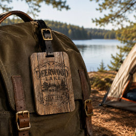 Vintage Deerwood Bootshaus Gepäckanhänger
