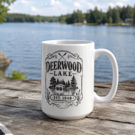 Vintage Deerwood Bootshaus Kaffeetasse