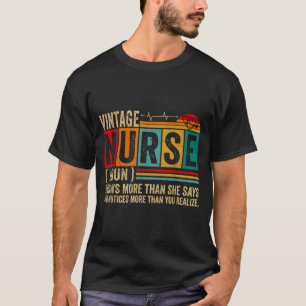 Vintage-Definition Krankenschwester Rn Krankenpfle T-Shirt
