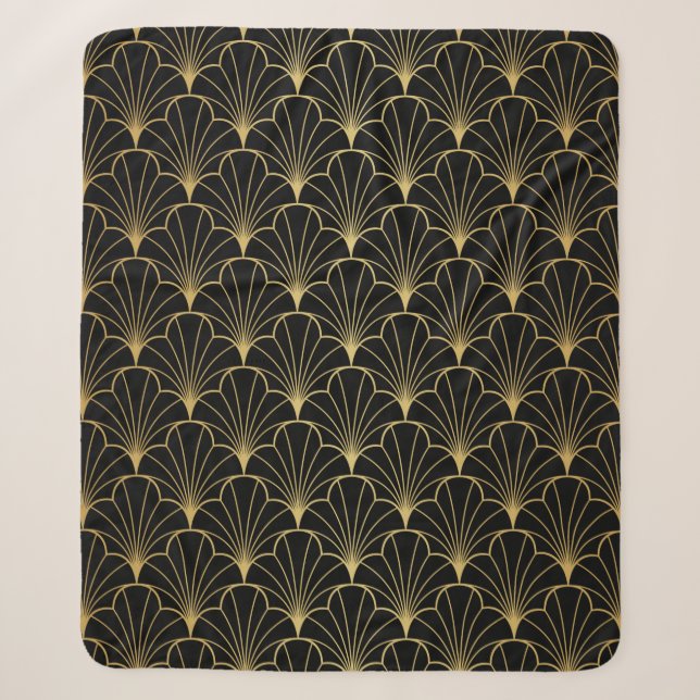 Vintage Deko Sherpadecke (Vorderseite)