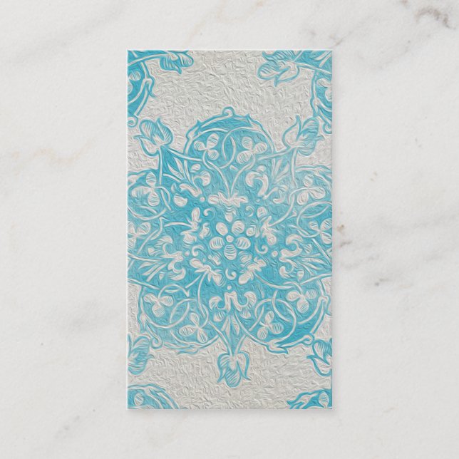 Vintage Deko-Stern-Öl-Malerei Visitenkarte (Vorderseite)