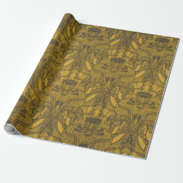 Vintage-Dekor im Jugendstil mit Blumenmuster Geschenkpapier