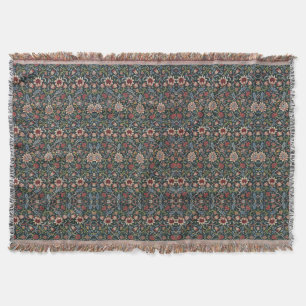 Vintage Dekoration Art Floral Muster Blau Pink Decke