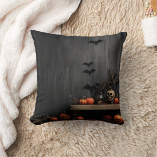 Vintage-Dekoration Halloween-Kürbis Gruselige Fled Kissen