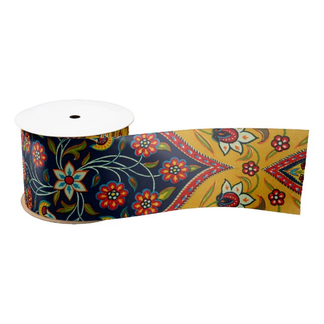 Vintage Dekoration Persischer Blumenkunst Satinband (Spule)
