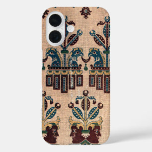 Vintage-Dekoratives Batik-Naturmuster iPhone 16 Hülle