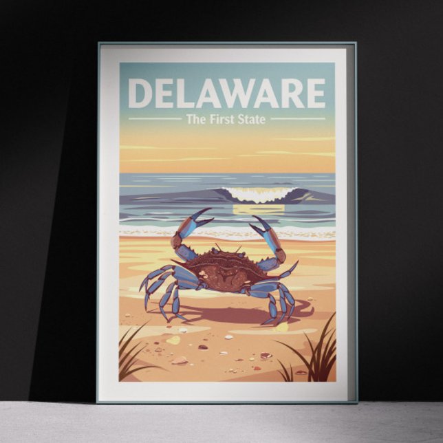 Vintage Delaware Poster (Von Creator hochgeladen)