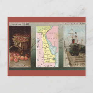 Vintage Delaware Postkarte
