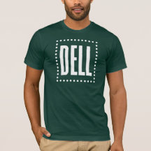 Vintage Dell Logo Dunkles T-Shirt (weißes Logo)