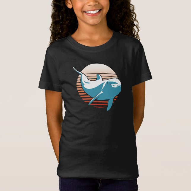 Vintage Delphin T-Shirt (Vorderseite)