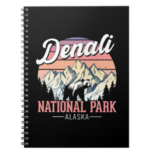 Vintage Denali National Park – Alaska Reise Notizblock