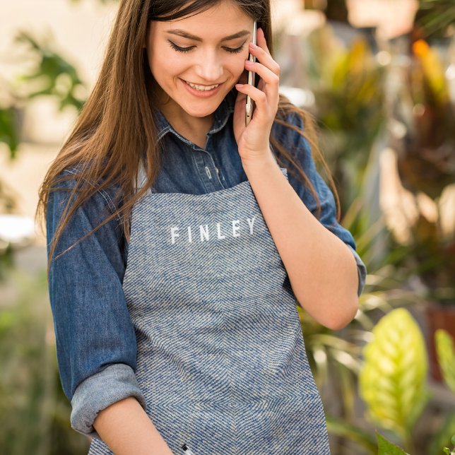 Vintage Denim Blue Jeans Look Schürze (Von Creator hochgeladen)