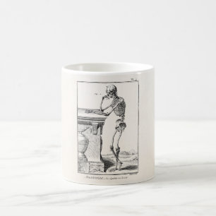 Vintage-Denken Menschliches Skelett Medizinische A Kaffeetasse