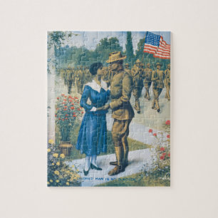 Vintage Der farbige Mann ist kein Faulenzer Puzzle