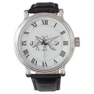 Vintage der lederne Bügel-Uhr der Armbanduhr