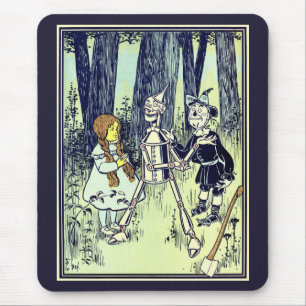 Vintage Der Zauberer von Oz, Dorothy trifft den Bl Mousepad